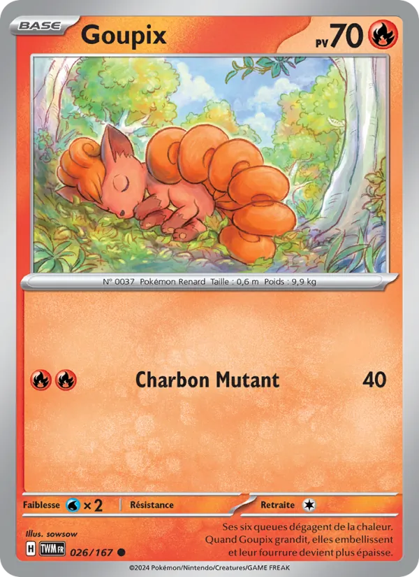 Goupix 26/167 — EV06 – Mascarade Crépusculaire — Carte Pokémon française