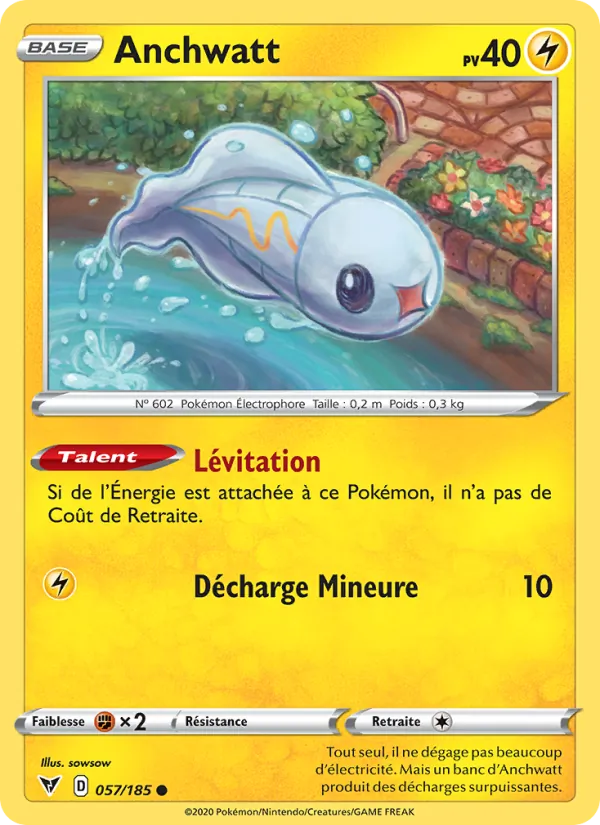 Anchwatt 57/185 — EB04 — Voltage Éclatant — Carte Pokémon française