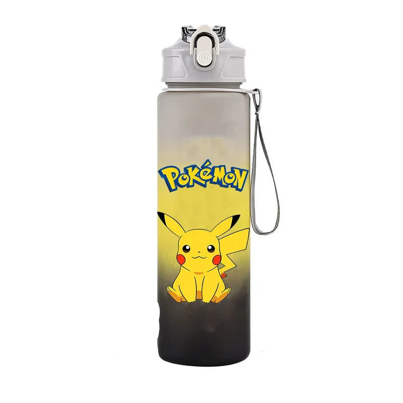 Bouteille d'eau Pokémon colorée pour l'école, le sport et les loisirs (700 ml)