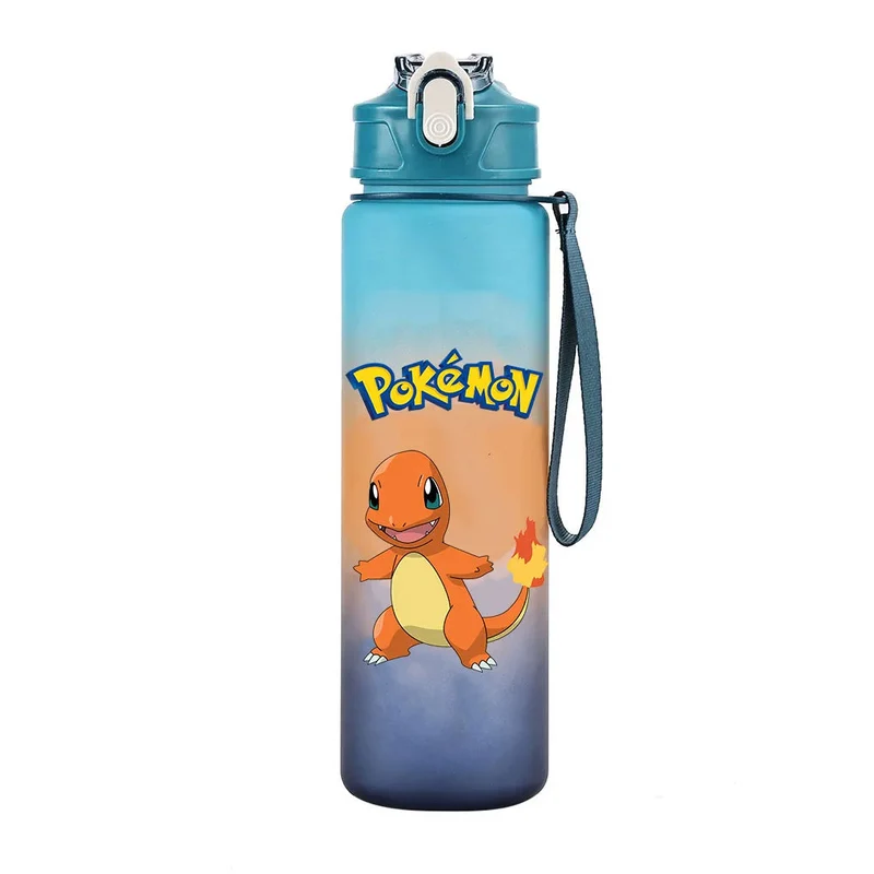 Bouteille d'eau Pokémon colorée pour l'école, le sport et les loisirs (700 ml)
