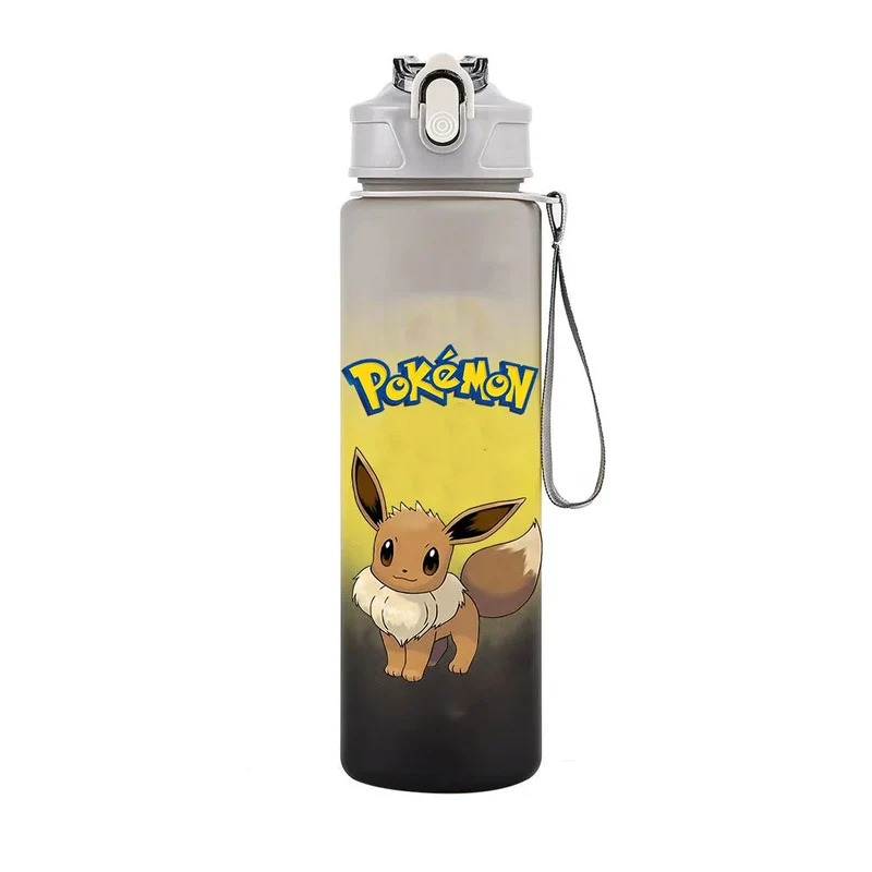 Bouteille d'eau Pokémon colorée pour l'école, le sport et les loisirs (700 ml)