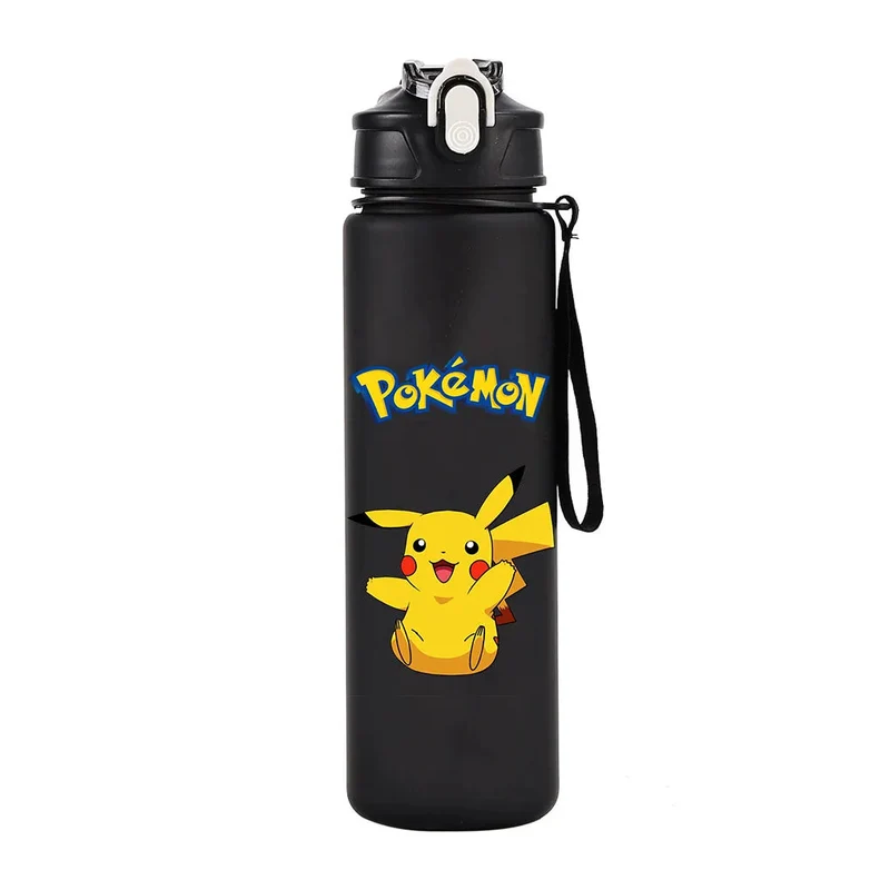 Bouteille d'eau Pokémon colorée pour l'école, le sport et les loisirs (700 ml)