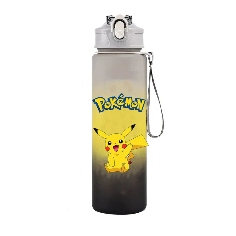 Bouteille d'eau Pokémon colorée pour l'école, le sport et les loisirs (700 ml)
