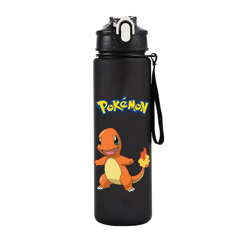 Bouteille d'eau Pokémon colorée pour l'école, le sport et les loisirs (700 ml)