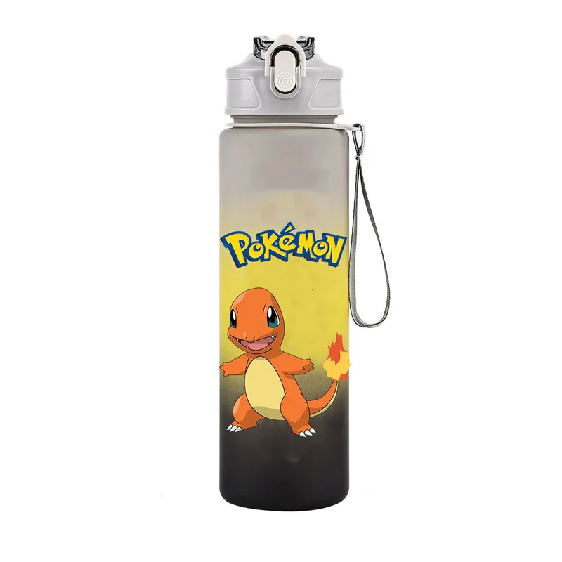 Bouteille d'eau Pokémon colorée pour l'école, le sport et les loisirs (700 ml)
