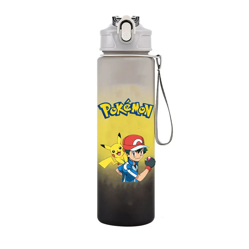 Bouteille d'eau Pokémon colorée pour l'école, le sport et les loisirs (700 ml)