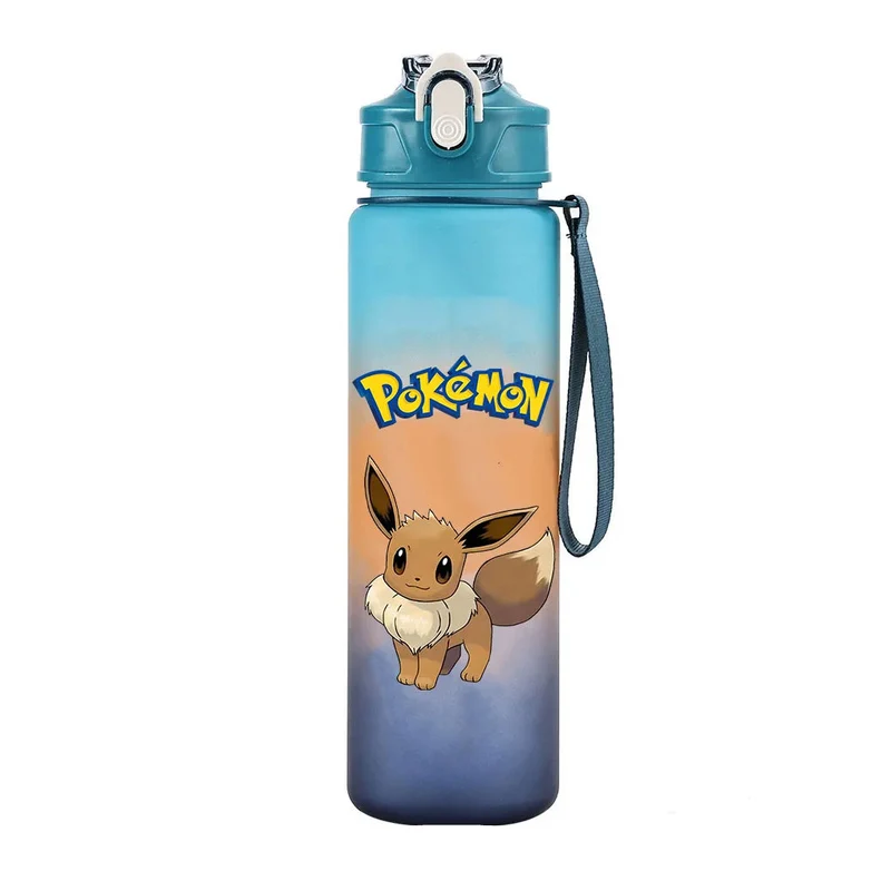Bouteille d'eau Pokémon colorée pour l'école, le sport et les loisirs (700 ml)