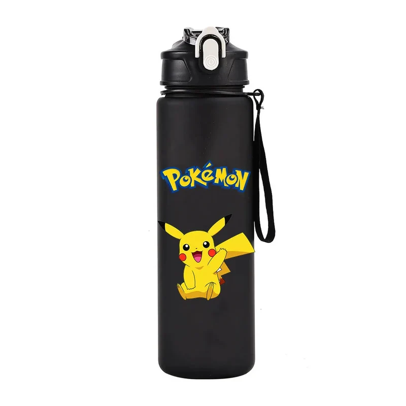 Bouteille d'eau Pokémon colorée pour l'école, le sport et les loisirs (700 ml)
