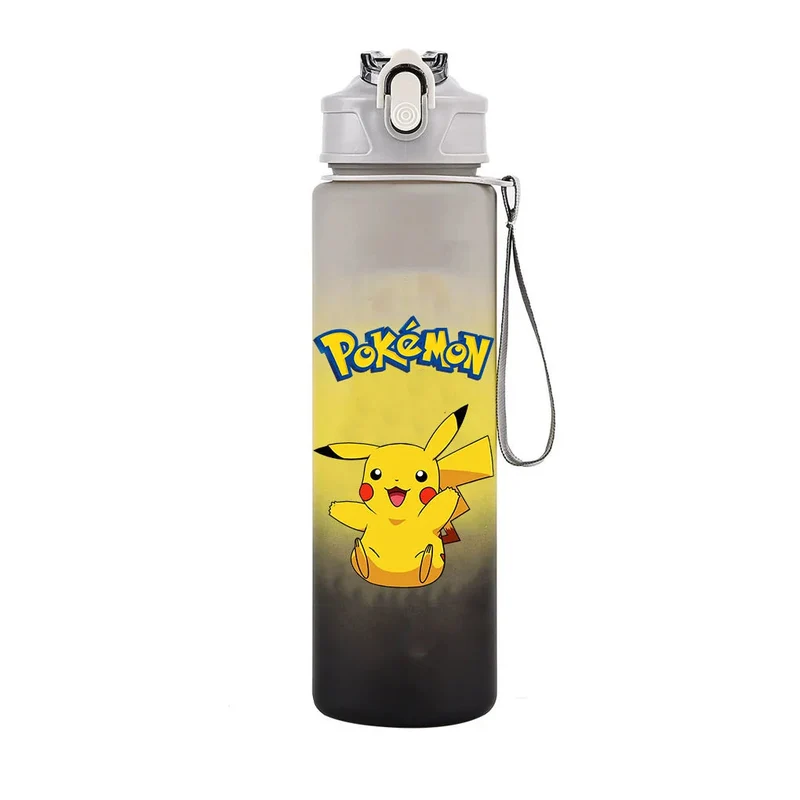 Bouteille d'eau Pokémon colorée pour l'école, le sport et les loisirs (700 ml)