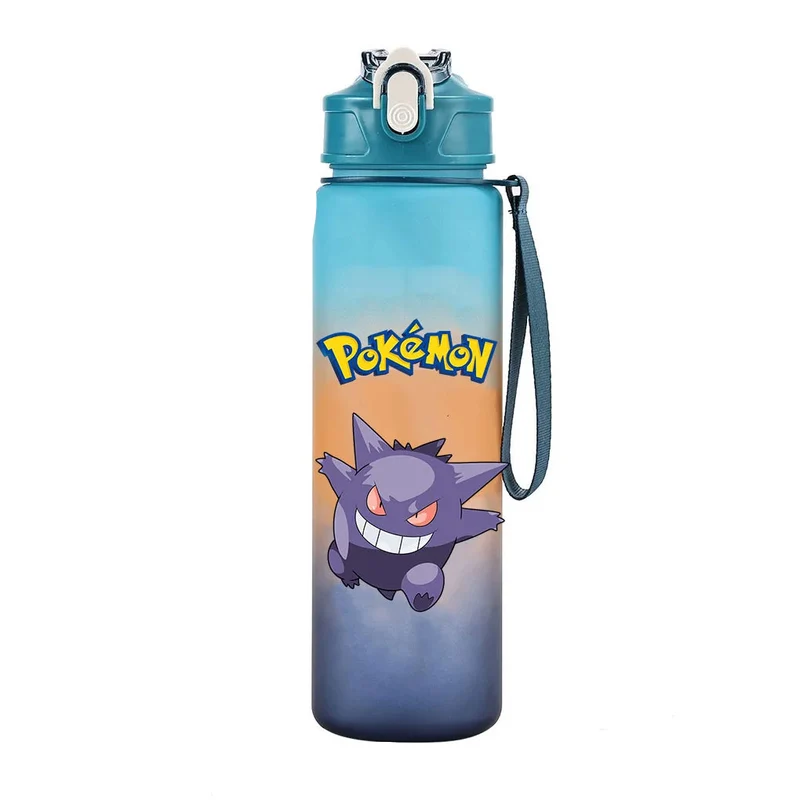 Bouteille d'eau Pokémon colorée pour l'école, le sport et les loisirs (700 ml)