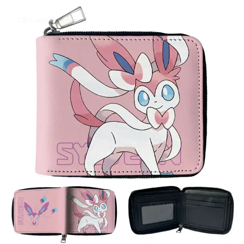 Petit portefeuille zippé Eevee Evolutions