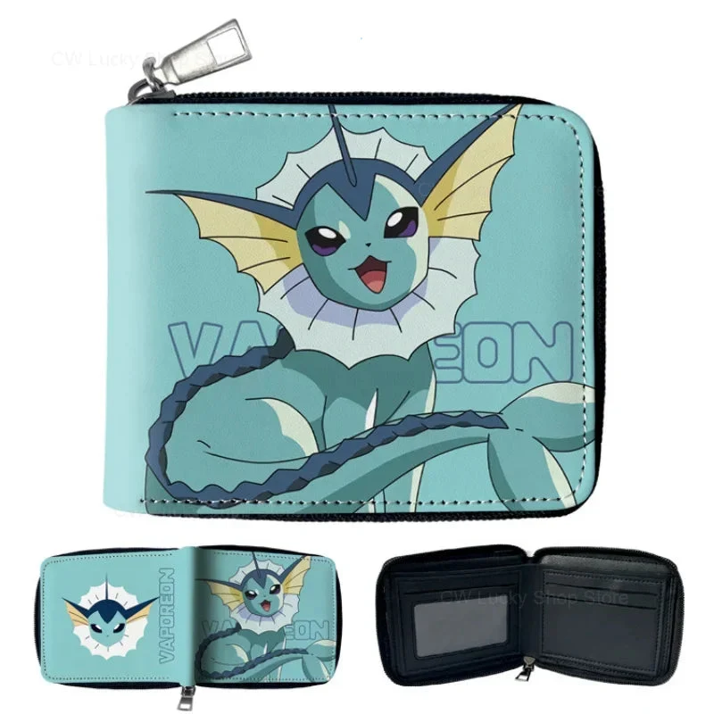 Petit portefeuille zippé Eevee Evolutions