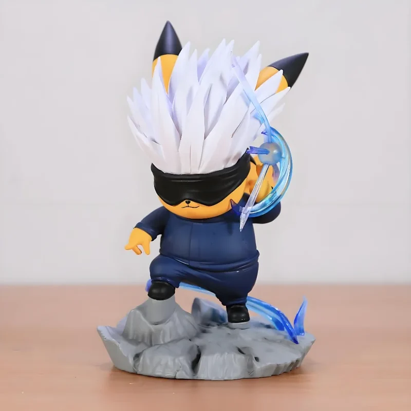 Figurine Pikachu Cosplay Gojo Satoru (environ 14 cm)