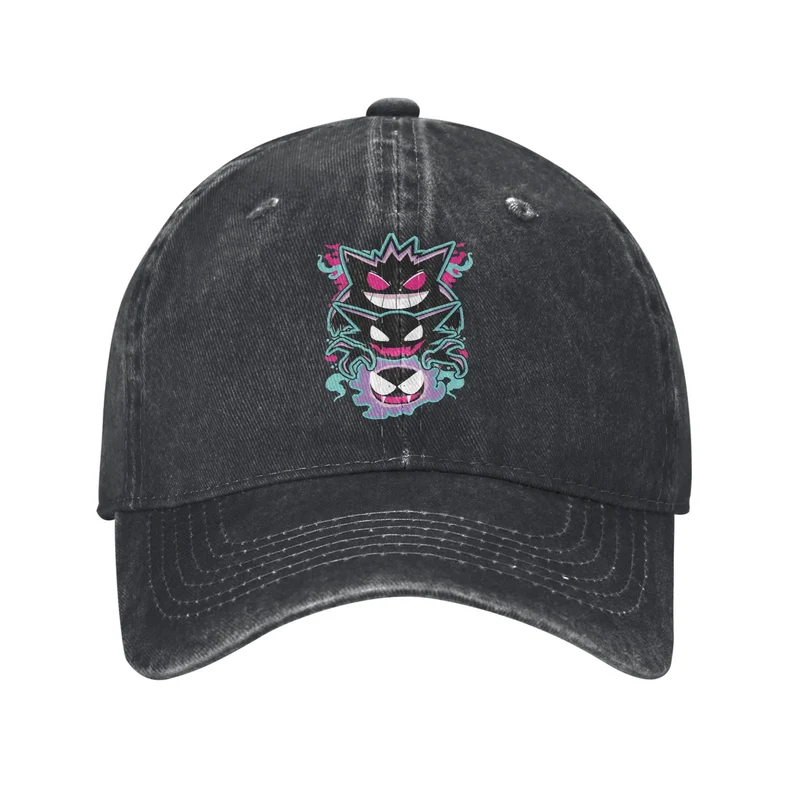 Casquettes d'été Pokémon sombres avec Gengar et autres motifs