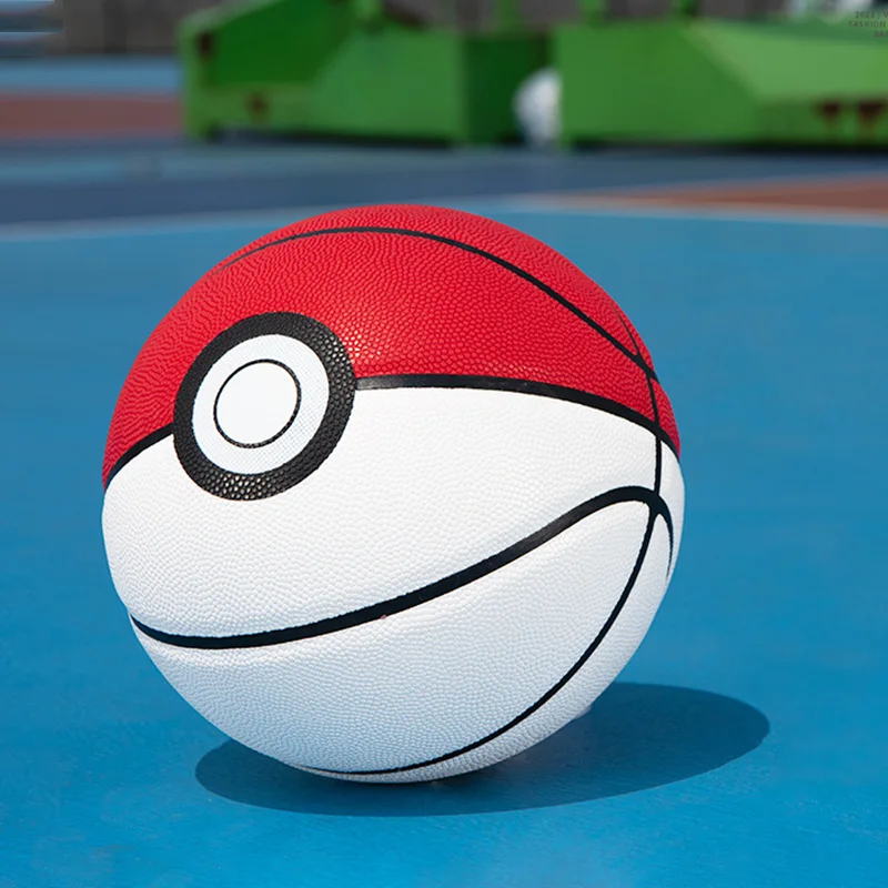 Ballon de basket au look Pokeball - idéal pour les loisirs et le sport