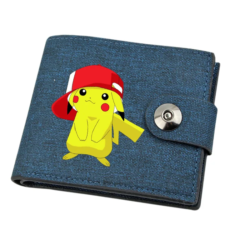 Portefeuille en toile avec motifs Pokémon