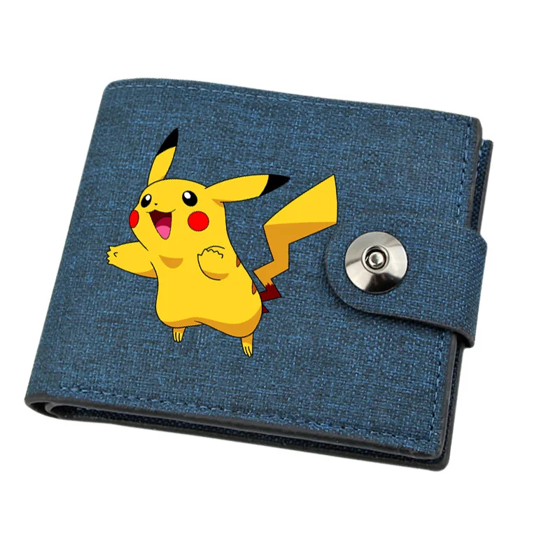 Portefeuille en toile avec motifs Pokémon