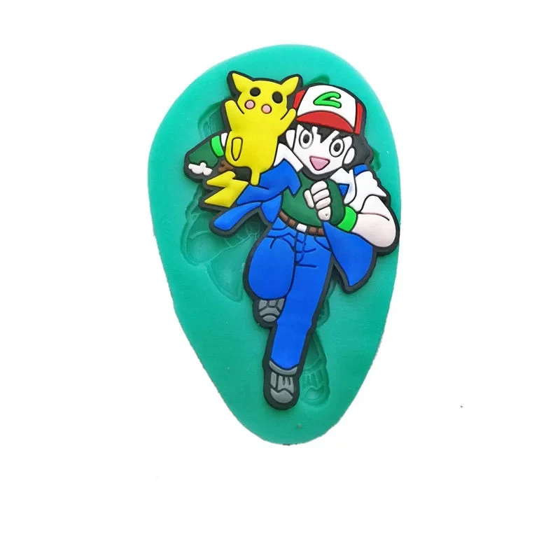 Moules en silicone Pokémon Pikachu, Pokeball et autres pour la pâtisserie, etc.