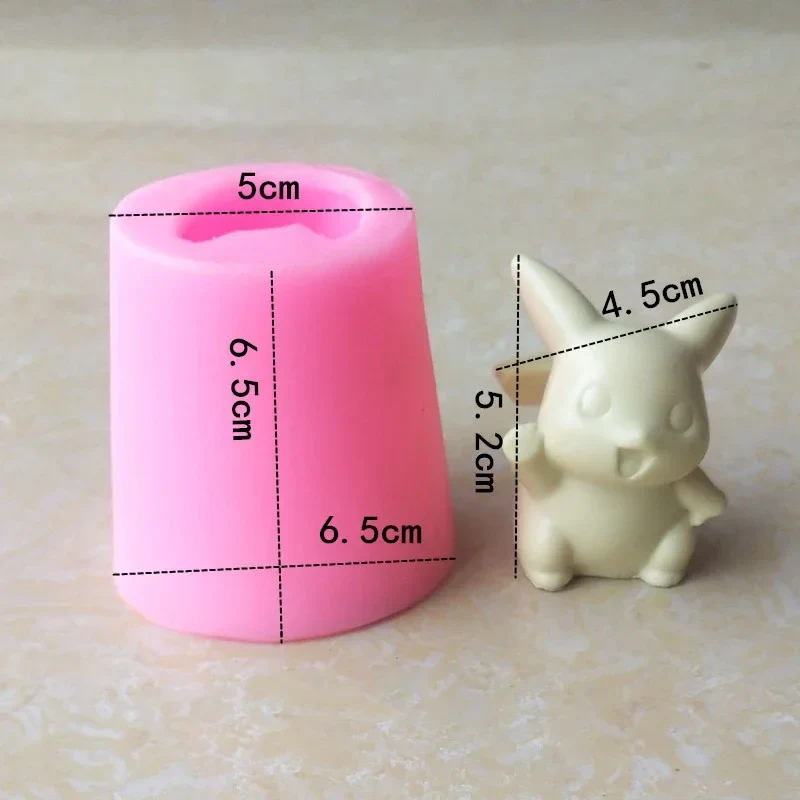 Moule en silicone 3D Pokémon Pikachu pour gâteau ou décoration de gâteau