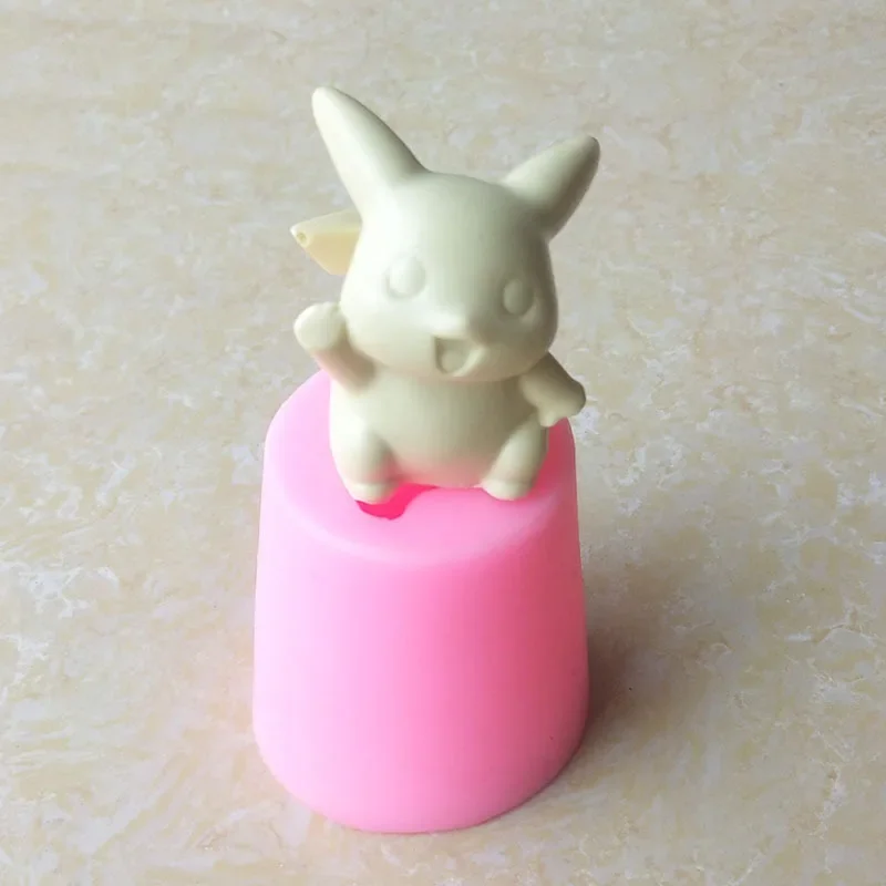 Moule en silicone 3D Pokémon Pikachu pour gâteau ou décoration de gâteau