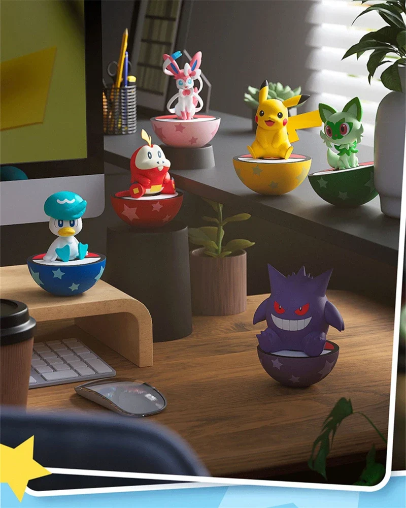 Figurines Pokémon détaillées Gengar, Krokel, Feelinara, Felori ou Kwaks