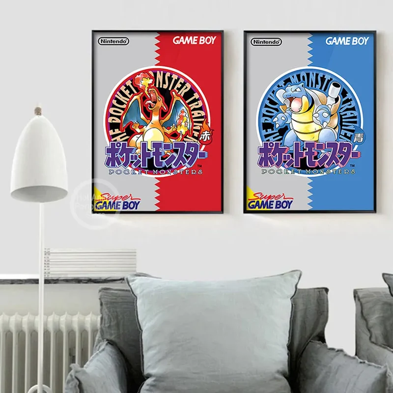 Affiche sur toile Pokémon vintage – Votre mur dans le style ultime de Pokémon