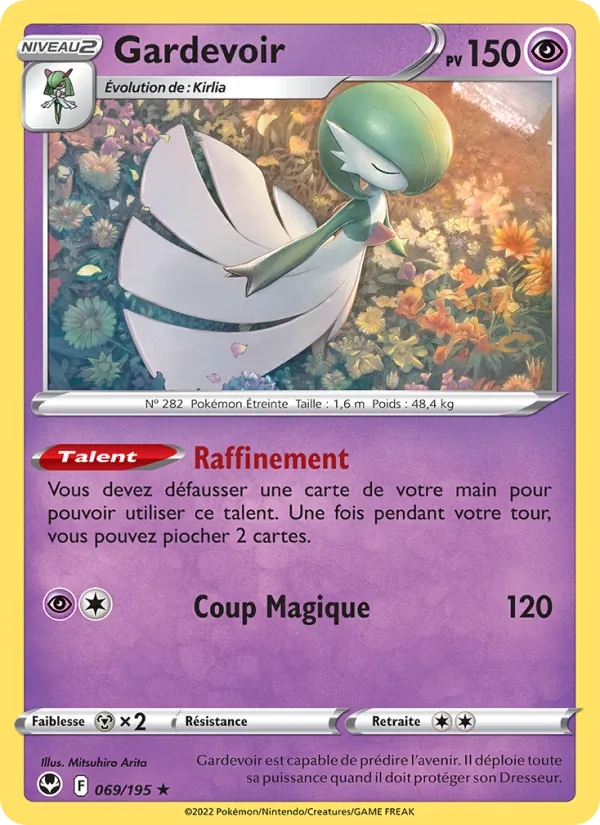 Gardevoir 69/195 — EB12 – Tempête Argentée — Carte Pokémon française