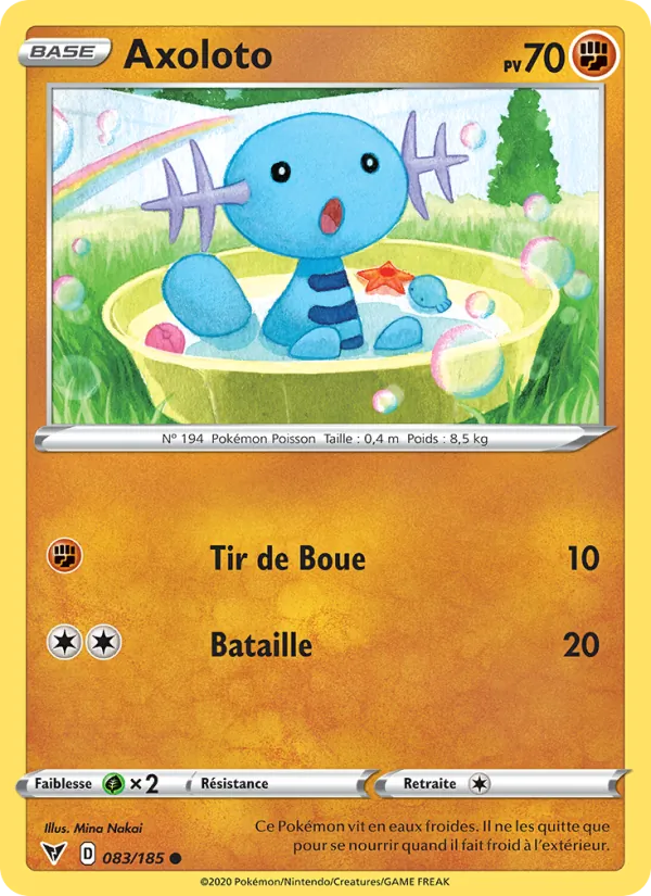 Axoloto 83/185 — EB04 — Voltage Éclatant — Carte Pokémon française