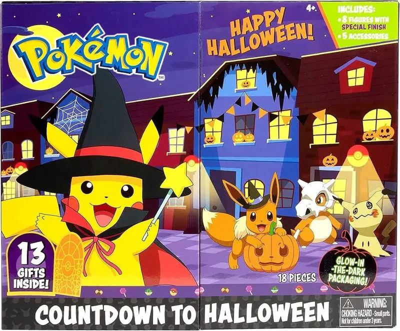 Calendrier de l'Avent Pokémon Halloween avec 13 cadeaux