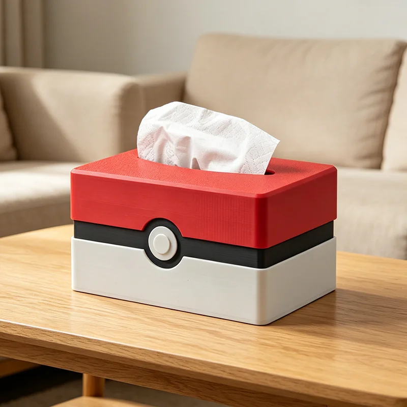 Distributeur de mouchoirs en forme de Poké Ball