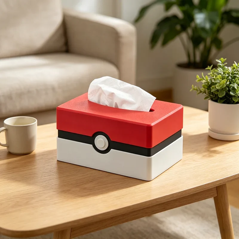 Distributeur de mouchoirs en forme de Poké Ball