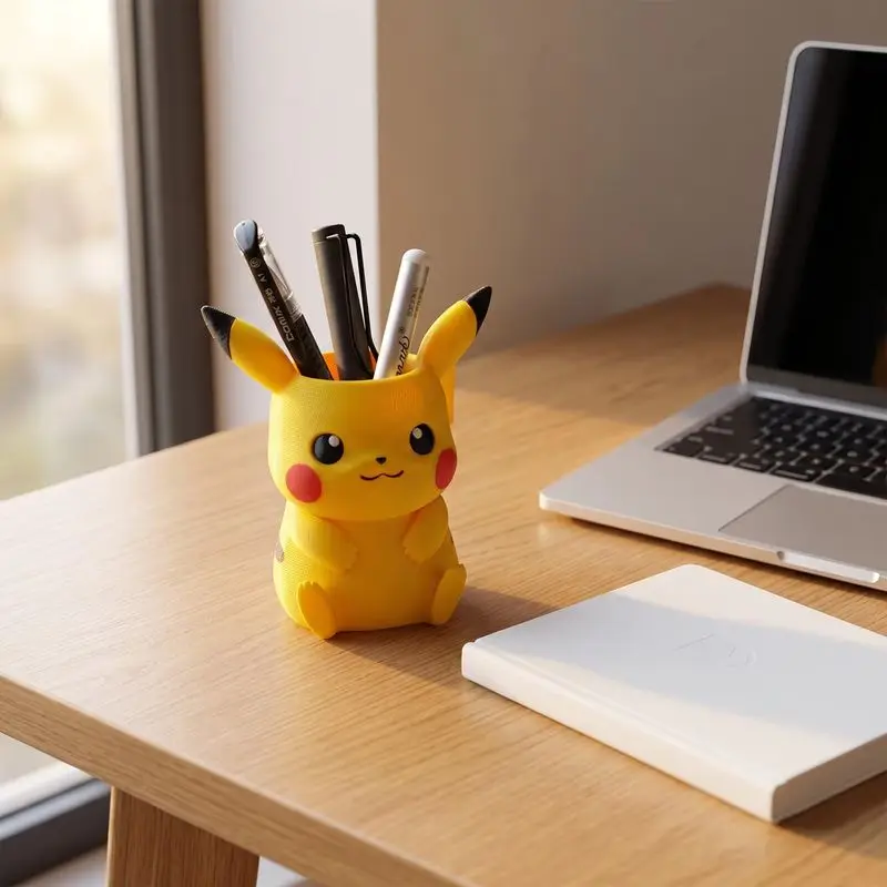 Porte-stylo Pikachu mignon pour bureau, enfants, école, etc.
