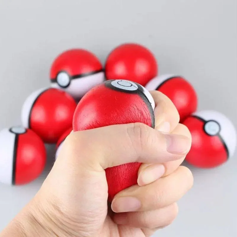Lot de 10 Pokéballs anti-stress, balles à presser, balles à écraser