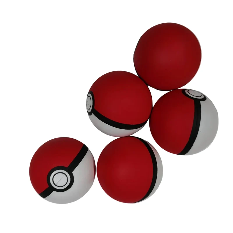 Lot de 10 Pokéballs anti-stress, balles à presser, balles à écraser