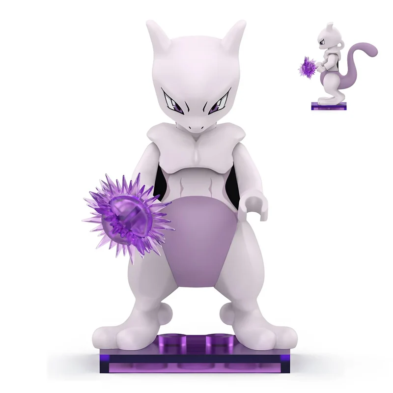 Figurine Mewtwo à construire Pokémon Blocs de construction emboîtables