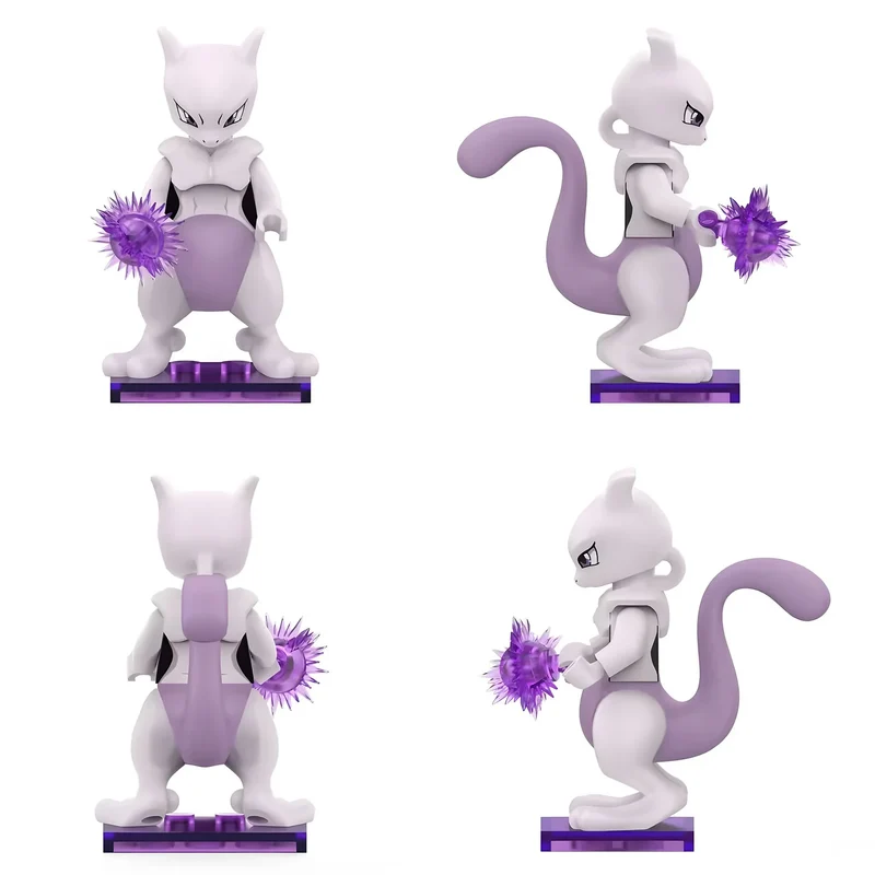 Figurine Mewtwo à construire Pokémon Blocs de construction emboîtables