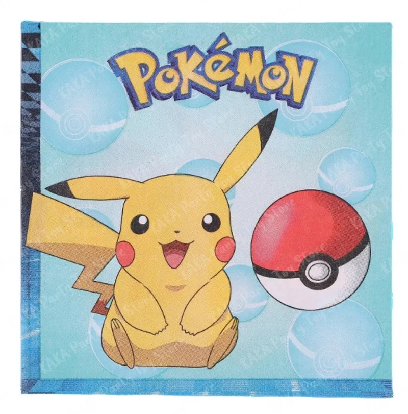 Serviettes avec motif Pokémon pour anniversaire, fête, etc.