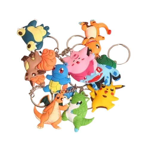 Lot de 10 porte-clés Pokémon dans un coffret économique