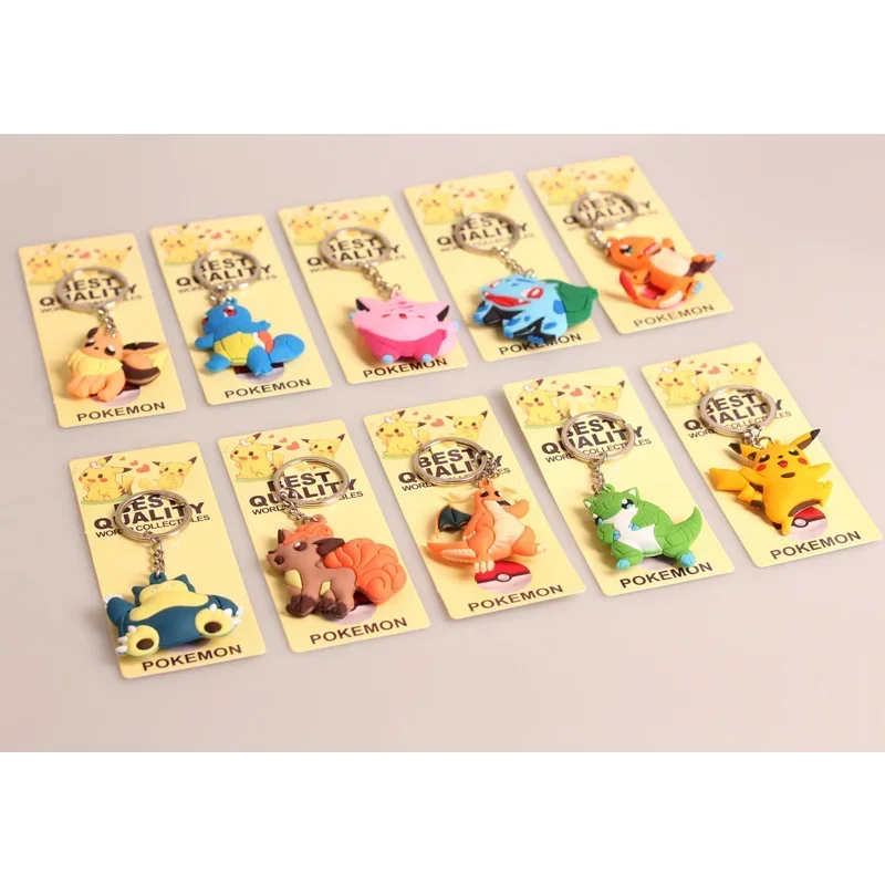 Lot de 10 porte-clés Pokémon dans un coffret économique