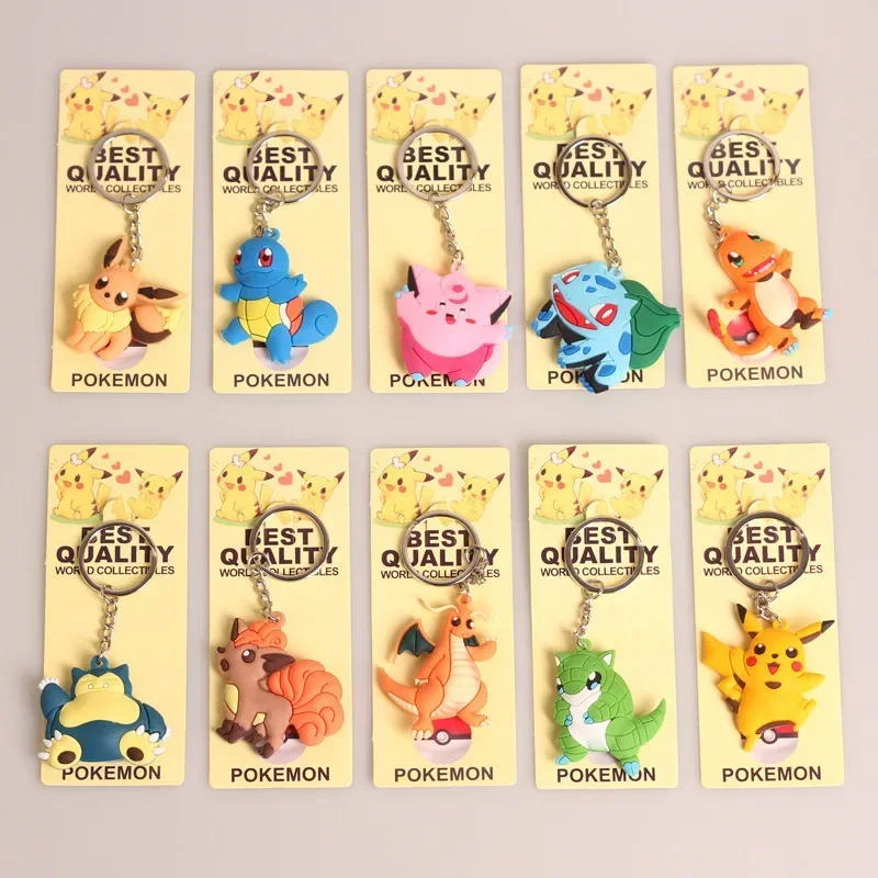 Lot de 10 porte-clés Pokémon dans un coffret économique