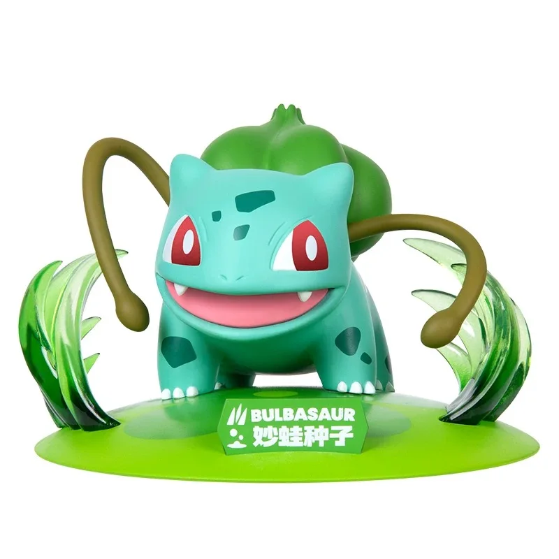 Figurines Pokémon de départ colorées Salamèche, Carapuce ou Bulbizarre (env. 12-14 cm)