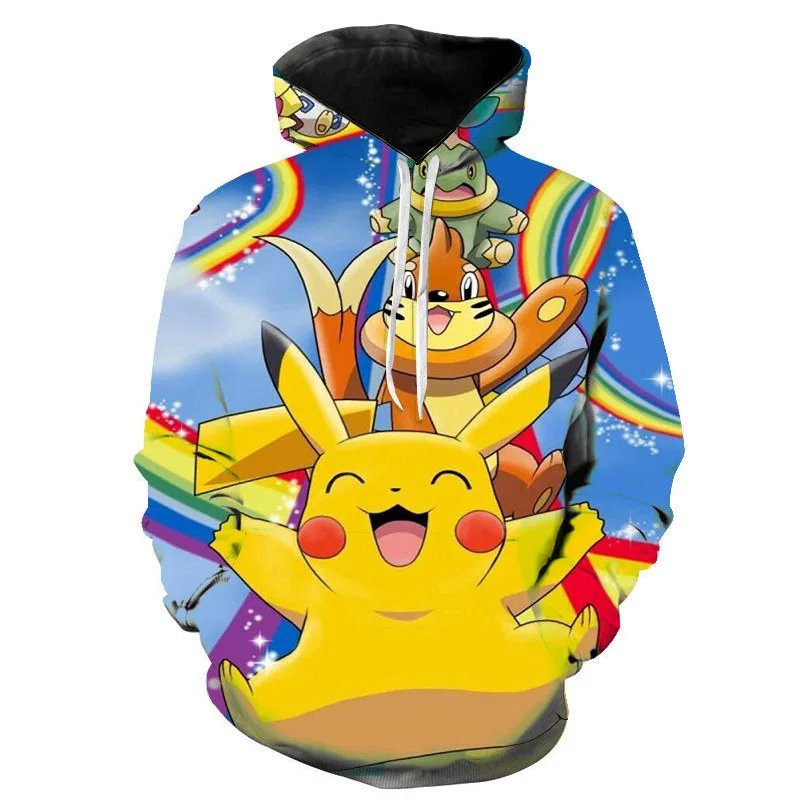 Pull à capuche Pokémon coloré et coloré dans de nombreux motifs.