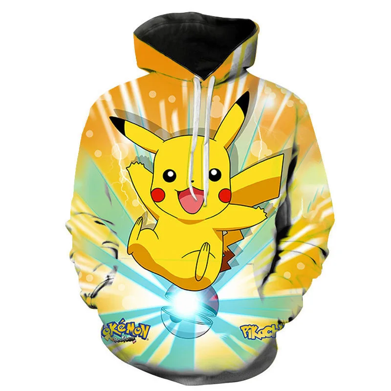 Pull à capuche Pokémon coloré et coloré dans de nombreux motifs.