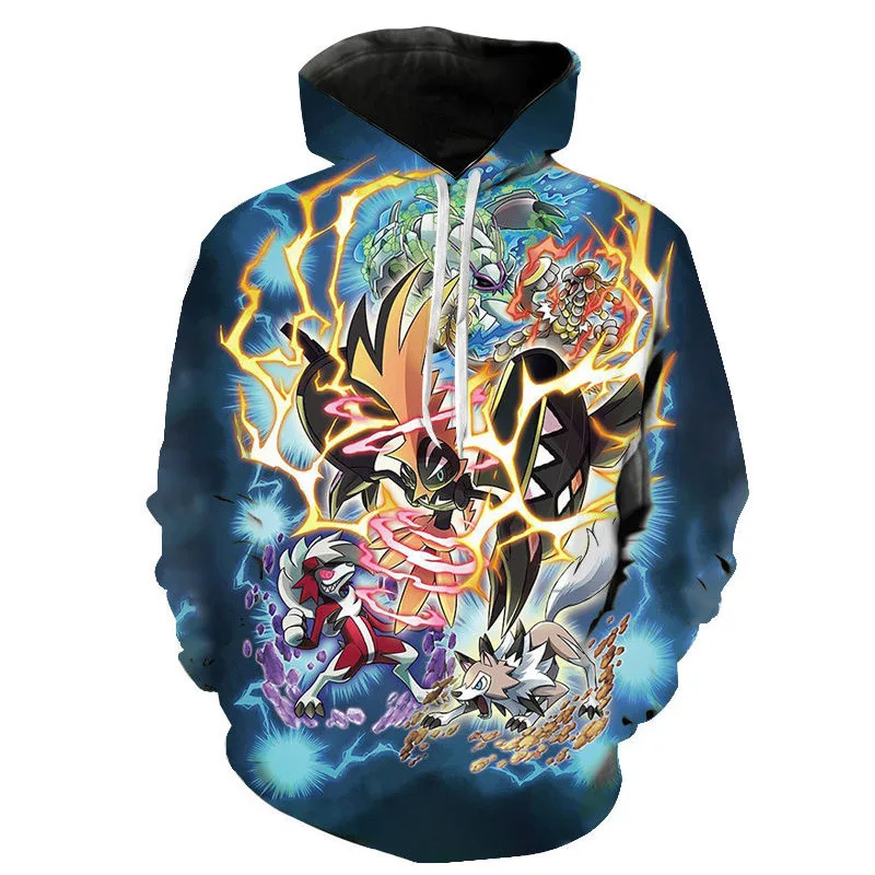 Pull à capuche Pokémon coloré et coloré dans de nombreux motifs.