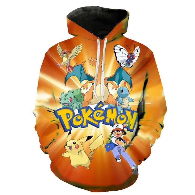 Pull à capuche Pokémon coloré et coloré dans de nombreux motifs.