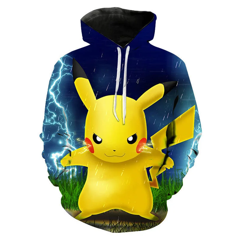 Pull à capuche Pokémon coloré et coloré dans de nombreux motifs.