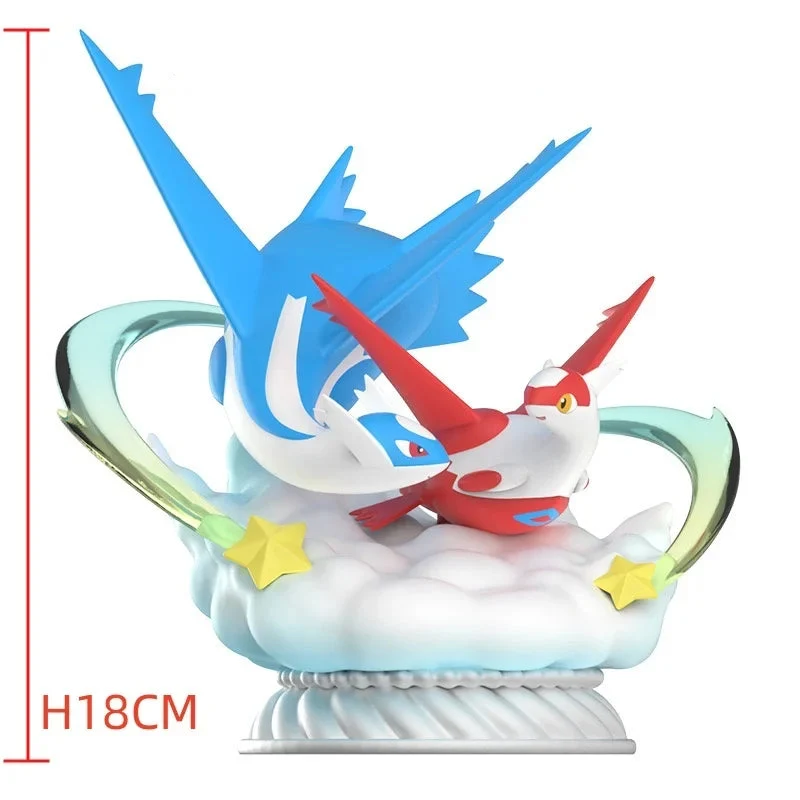 Statue Figurine Pokémon Latios avec Latias (env. 18 cm)