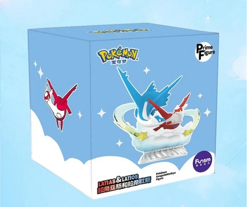 Statue Figurine Pokémon Latios avec Latias (env. 18 cm)