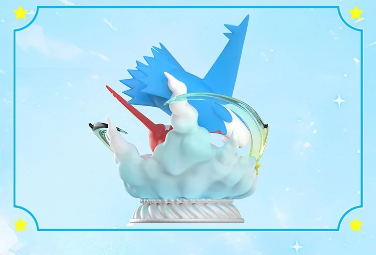 Statue Figurine Pokémon Latios avec Latias (env. 18 cm)