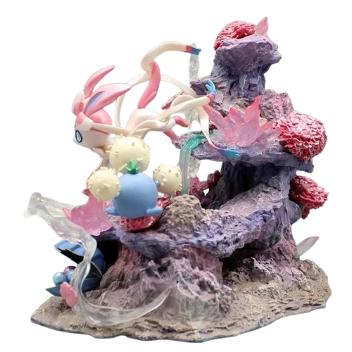 Feelinara Sylveon Island Statue Figurine Pokémon (env. 20 cm)